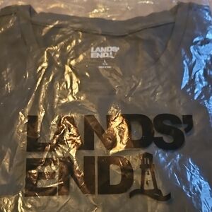 Lands' End Green Long Sleeve Tee Size Large Brand New In Bag